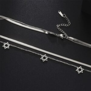 שרשרת מגן דוד משולבת