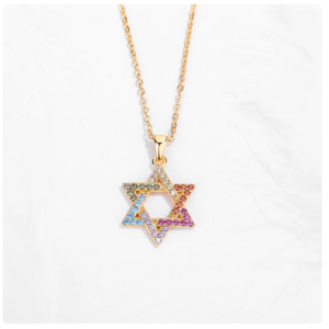 שרשרת מגן דוד פרימיום Swarovski