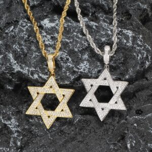 שרשרת מגן דוד Swarovski