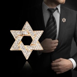 סיכת מגן דוד יוקרתית לבגד